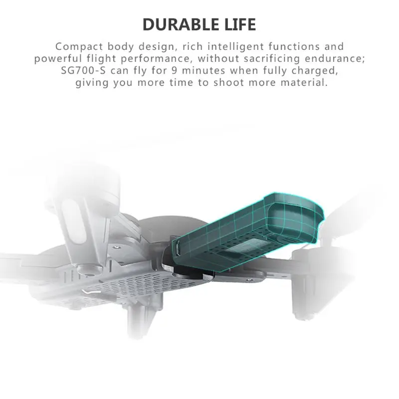 SG700-S Радиоуправляемый квадрокоптер с оптической камерой 1080P Wifi FPV складной Дрон