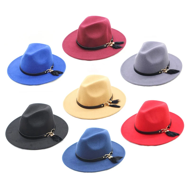Женская войлочная зимняя шапка женская Имитация шерстяная Классическая британская Осенняя Laday Jazz уличная фетровая шляпа для мужчин