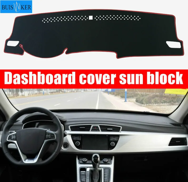 

Car Dashboard Cover Mat Pad Sun Shade Instrument Protect Carpet Accessories For GEELY Atlas 2016 2017 2018