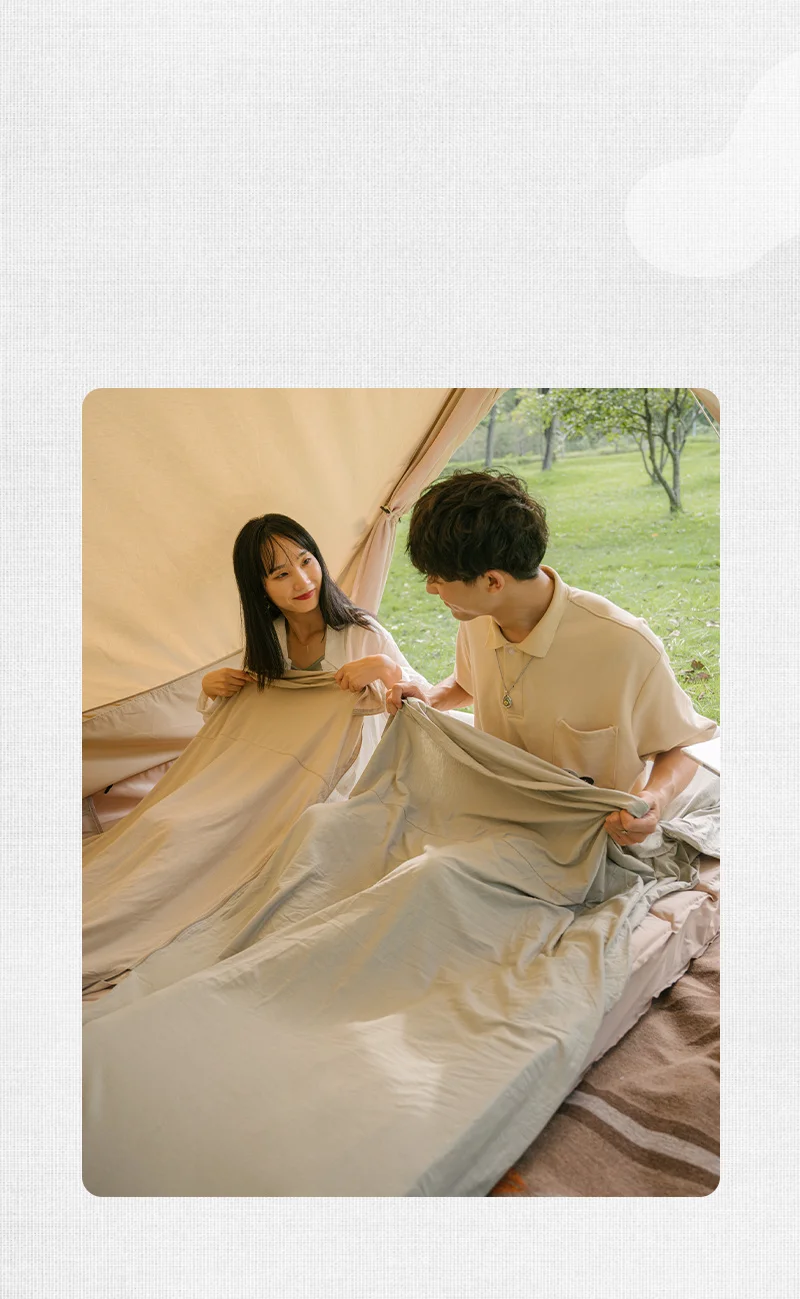 Description Picture 4 of itemNaturehike Cotton Sleeping Bag Liner Silky Ultralight Travel Hotel Sleeping Bag Liner Splicable Envelopes Backpack Camping Sheet