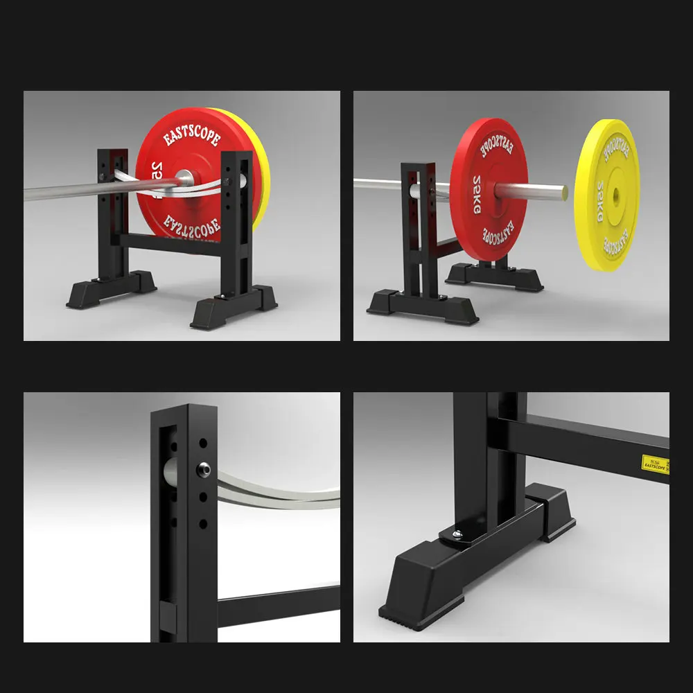 1ペアのデッドリフトバーベルラック、筋力トレーニングパワー