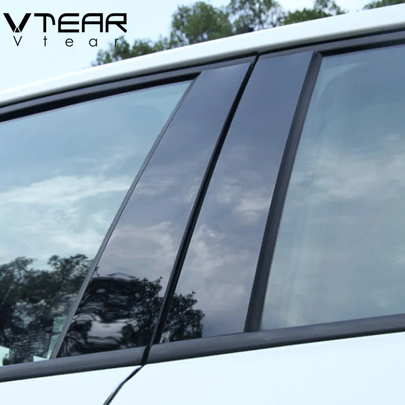 Vtear для nissan livina аксессуары для окна автомобиля BC столб декоративная наклейка колонна для выступаюших деталей пленка автомобиля-Стайлинг наклейки на стойки