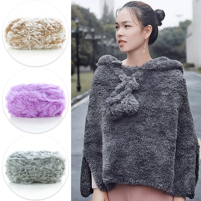 MadeM Fluffy Yarn Fun Fur Chunky 100gr-160mt %100 Polyester Eyelash Furry  Fancy Scarf Garments Decoration Hand Knitting - AliExpress