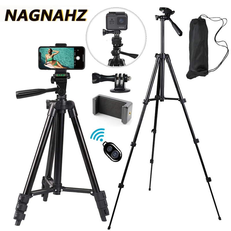 Tripod-Stand Par Phone Gopro Huawei Photography Travel Universal Xiaomi Aluminum 40inch