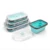 350-1200ml Silicone Collapsible Lunch Box Food Storage Container Microwavable Portable Bowl Picnic Camping Rectangle Outdoor Box 11
