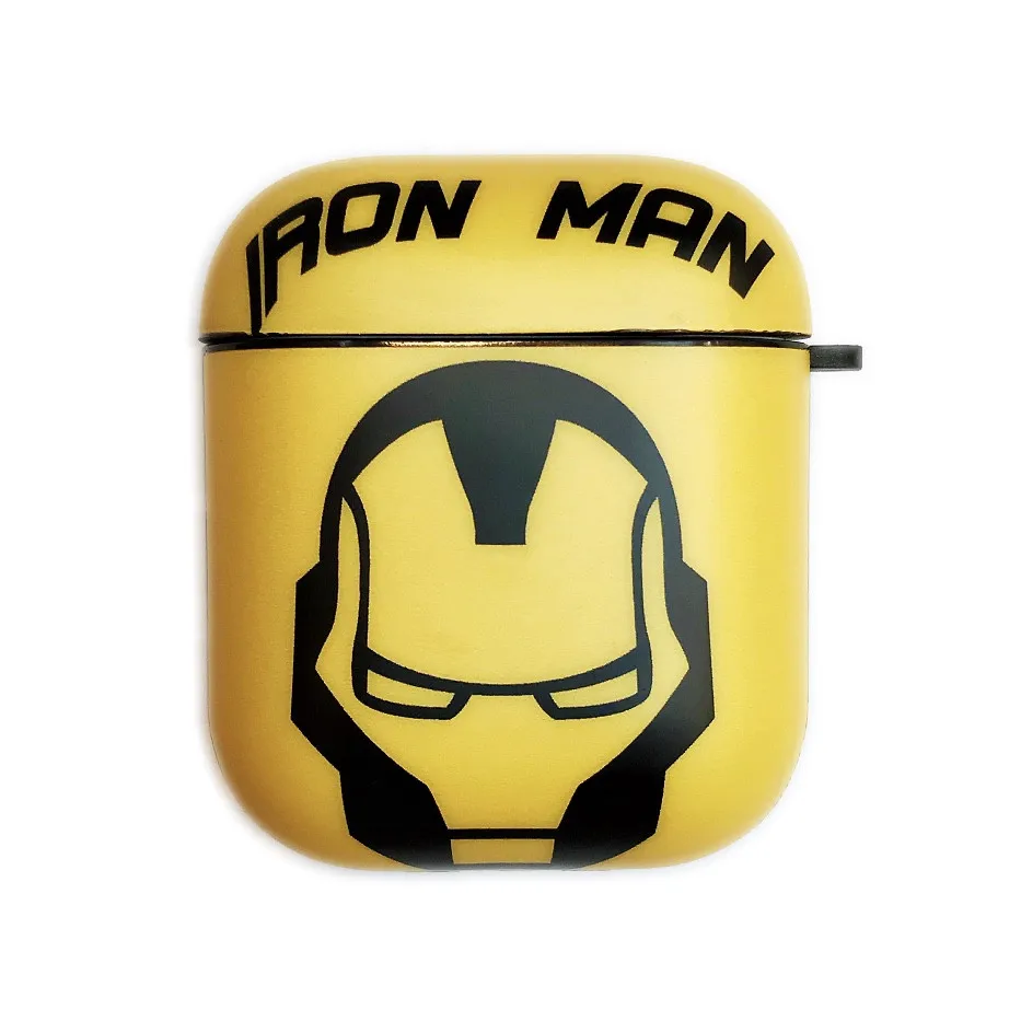 Для Apple AirPods Bluetooth беспроводные наушники герой Marvel Железный человек Человек-паук чехол для Air Pods 1 2 крышки зарядных ящики - Цвет: 19