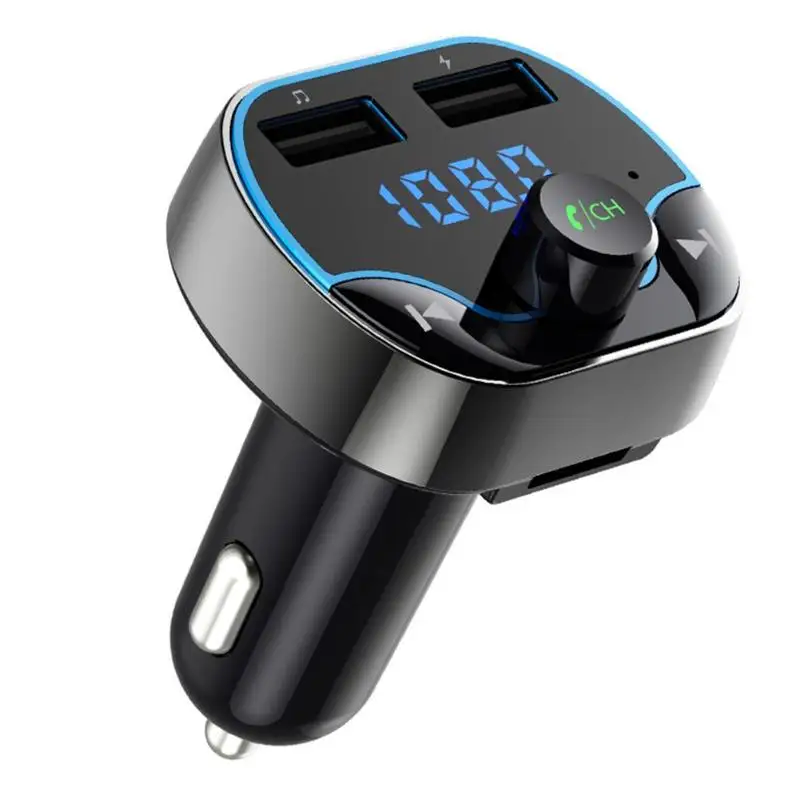 Прочный автомобильный fm-передатчик Классический Тонкий T24 Bluetooth 4,2 MP3-плеер fm-передатчик Handsfree Мини 3.1A автомобильное зарядное устройство
