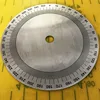 Dial clockwise round piece 360 degree stainless steel measuring instrument 94x8x1 3