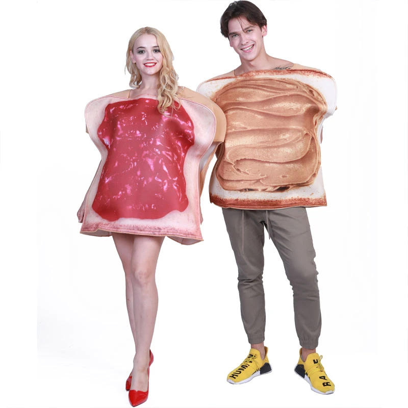 Trajes de comida para parejas, ropa de cosplay para Halloween, drama,  escenario, actuación, vestido, mermelada, comida para hombres y mujeres| |  - AliExpress