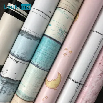 

10M/Roll Waterproof PVC Wallpaper DIY Wall Sticker Modern Living Room Furniture Desktop Self Adhesive Contact Paper Home Decor