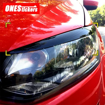 

For Volkswagen VW Polo MK5 2011-2017 Car Styling Accessories Headlight Eyebrow Eyelids Trim Cover Decoration Strip Car Stickers