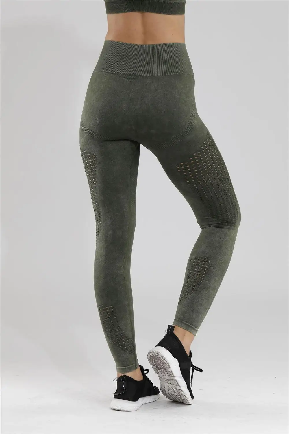 green pant Женские Бесшовные легинсы, одежда для фитнеса, штаны для йоги с высокой талией, облегающие спортивные штаны для йоги - Цвет: green pant