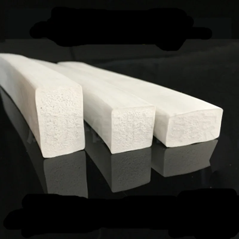 Quadrat Silikonschnur Foamed Sponge Strip Square Sealed Gasket Waterproof Bars