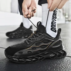 New Classic Air Sole Running Shoes Men Beathable Sports Shoes Trend Reflective Sneakers Non-slip Cushioning Outdoor Walking Shoe