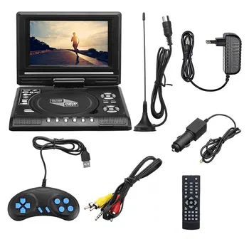 

7.8 Inch Portable HD TV Home Car DVD Player VCD CD MP3 DVD Player USB SD Cards RCA TV Portatil Cable Game 16:9 Rotate LCD Screen