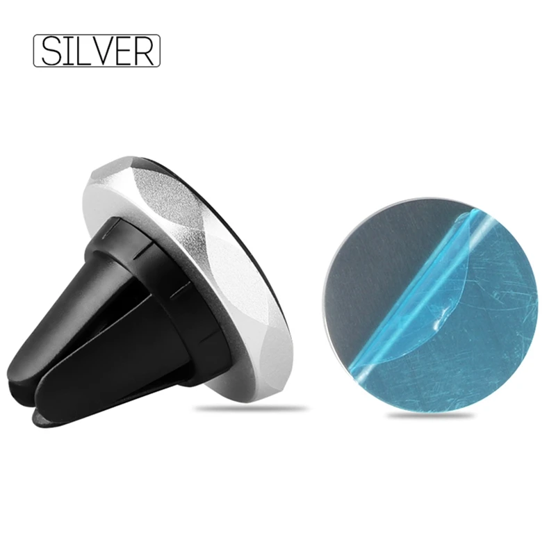 Silver Not Rotatable Автомобильный держатель для телефона, магнитный держатель для приборной панели, подставка для телефона, держатель для телефона на вентиляционное отверстие, кронштейн для samsung, для huawei, для iPhone 11 - Цвет: Silver Not Rotatable