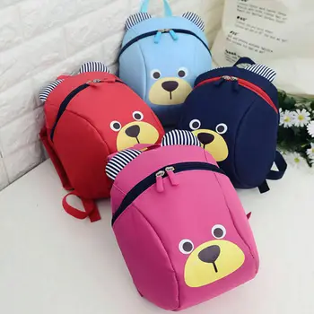 

Children Kids Cartoon Backpack Walking Safety Harness Reins Toddler Strap Bag Anti-lost Cute Cartoon Bear Backpacks