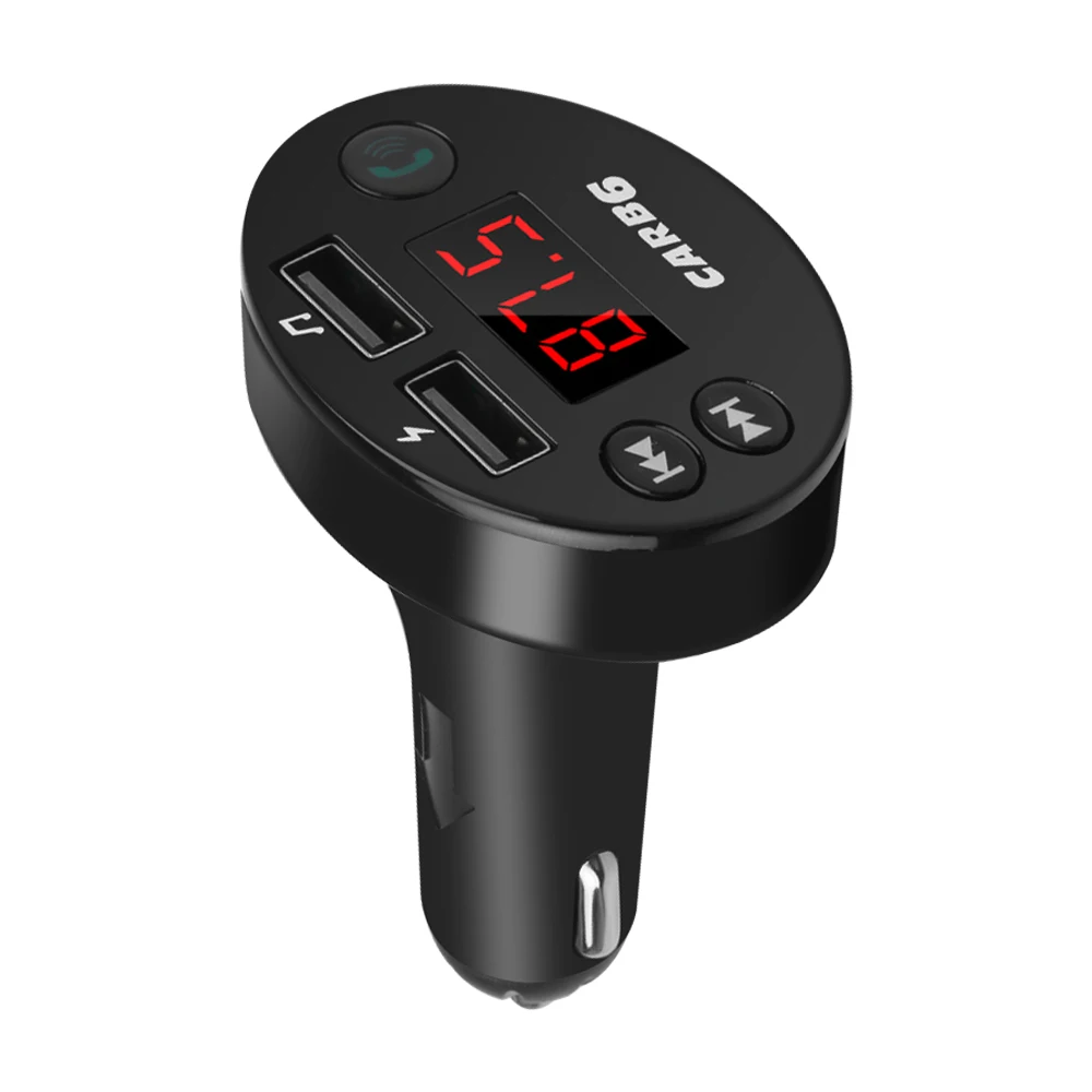 Автомобильный комплект громкой связи 12V~ 24V Автомобильный Bluetooth 5,0 MP3-плеер fm-передатчик TF карта u-диск быстрое двойное USB зарядное устройство для телефона адаптер питания