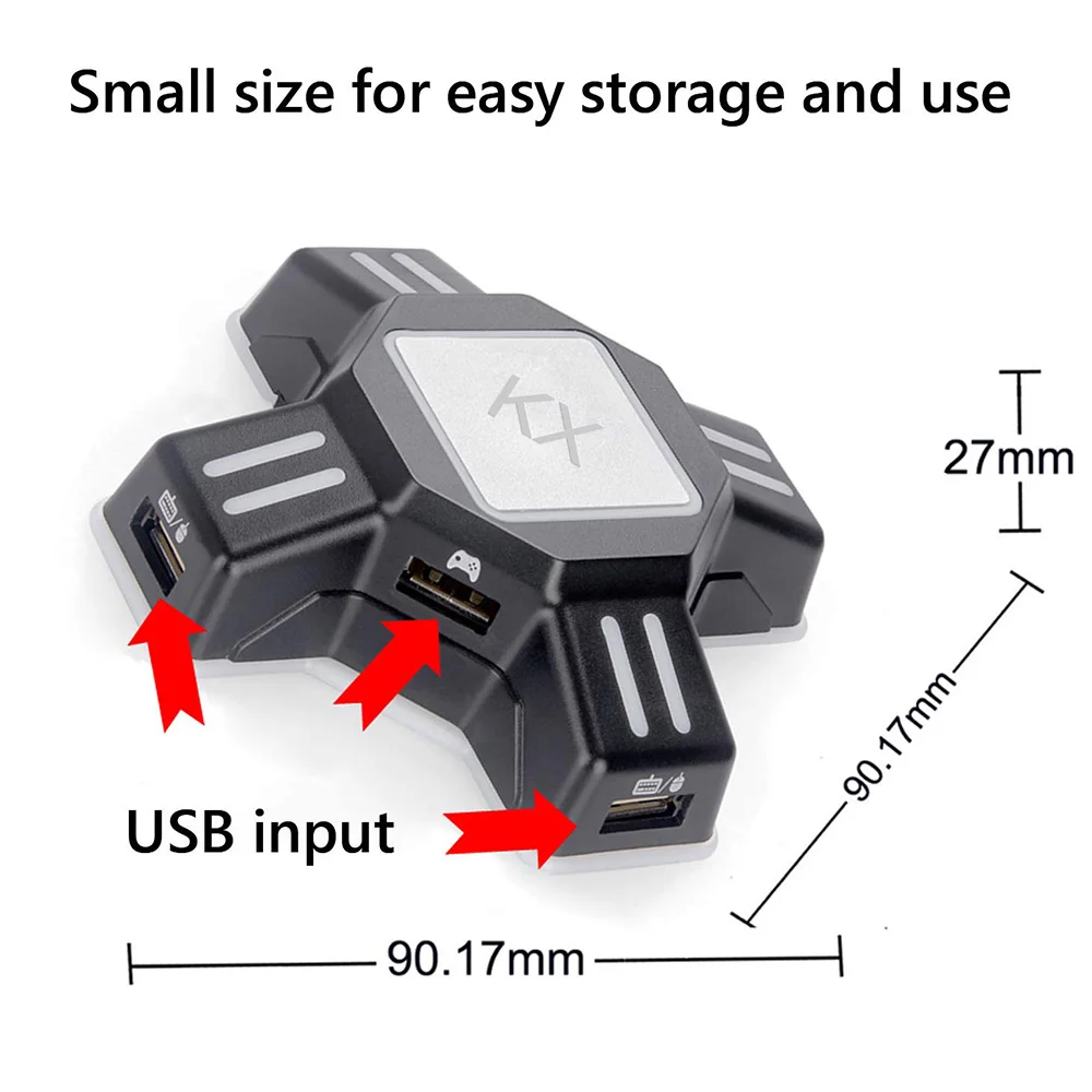 USB адаптер для игровых контроллеров переходник видеоигр мыши Nintendo Switch/Xbox/PS4/PS3