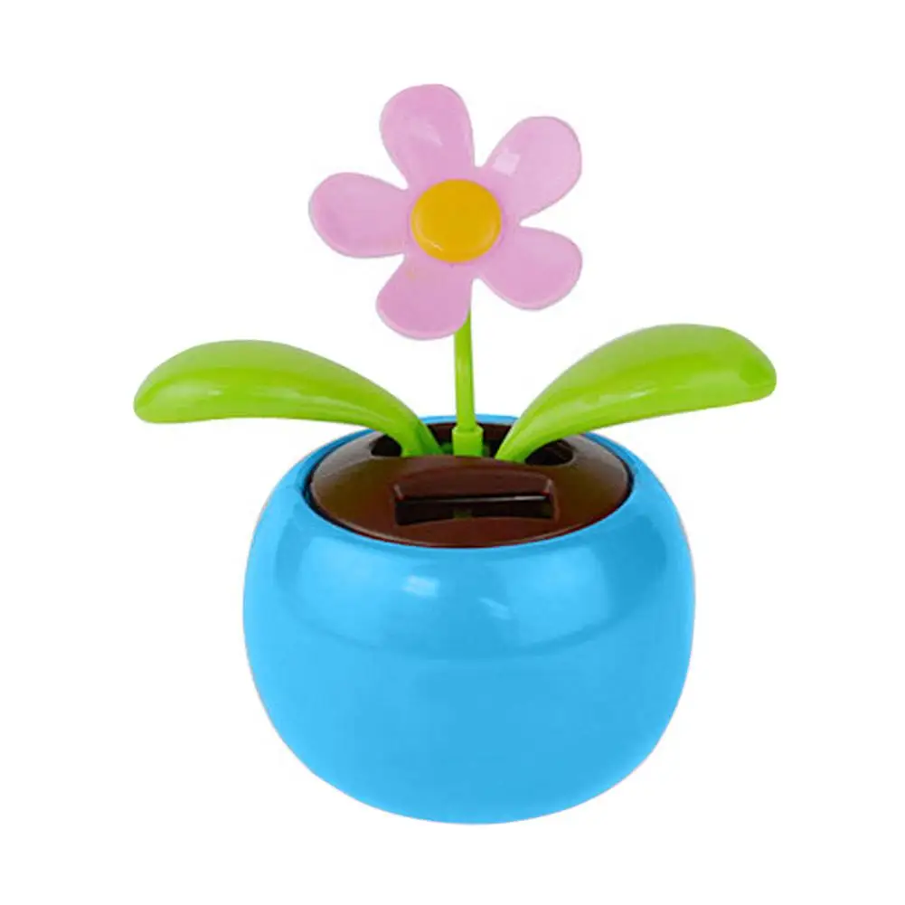 Pflanzen Solarenergie Spielzeug Blume schwingende solarbetriebene tanzende  Blume Auto Armaturenbrett Ornamente