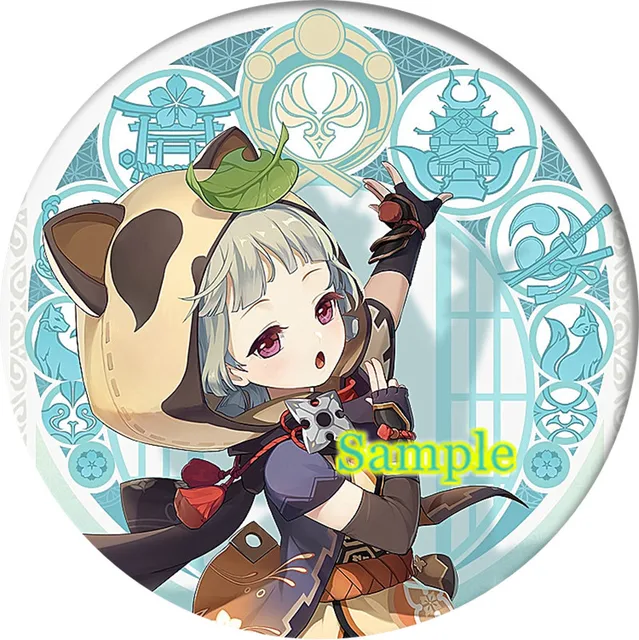 Free Shipping 58mm Online Game Genshin Impact Brooch Pin Cosplay Badge Accessories For Clothes Backpack Decoration gift 20