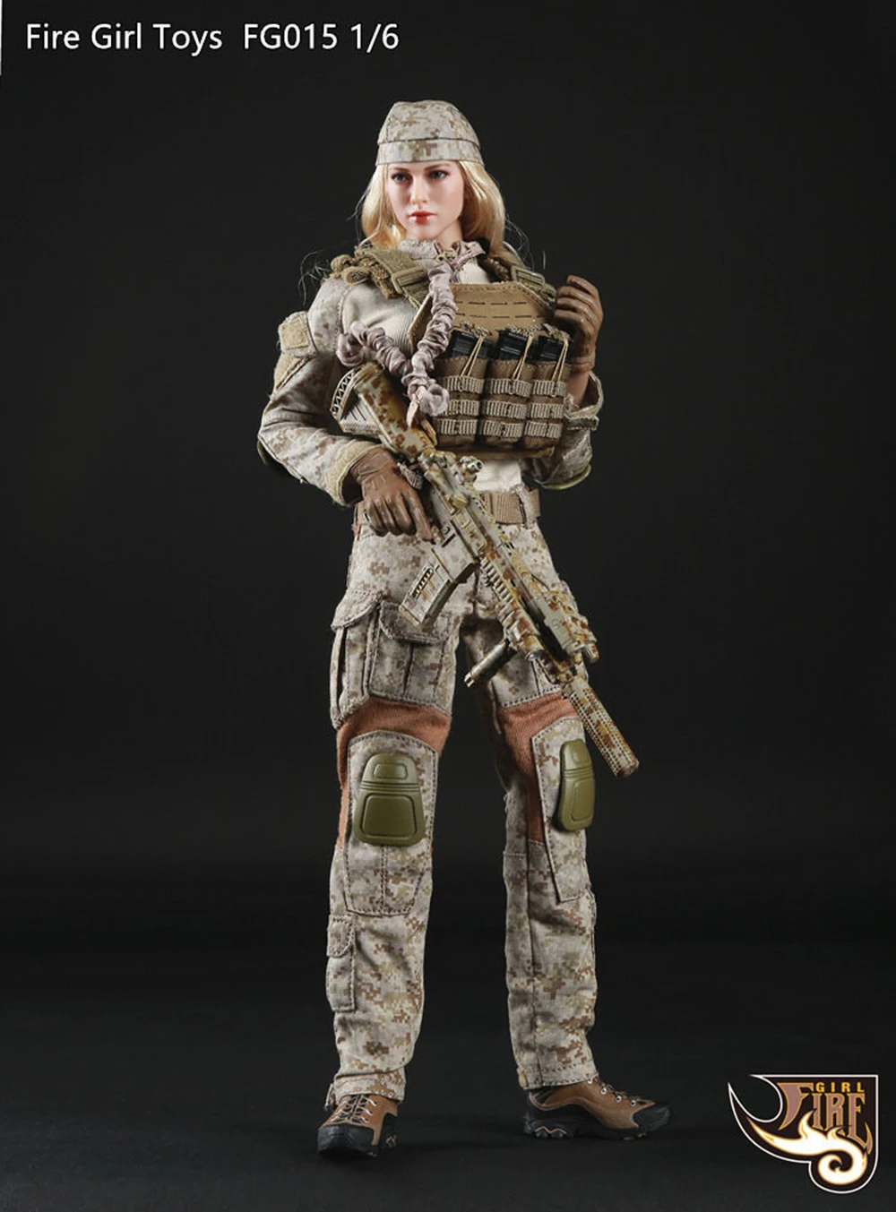 1/6 Scale Female Camouflage Tactical Shooter Clothing Set For 12'' Phicen Figure
