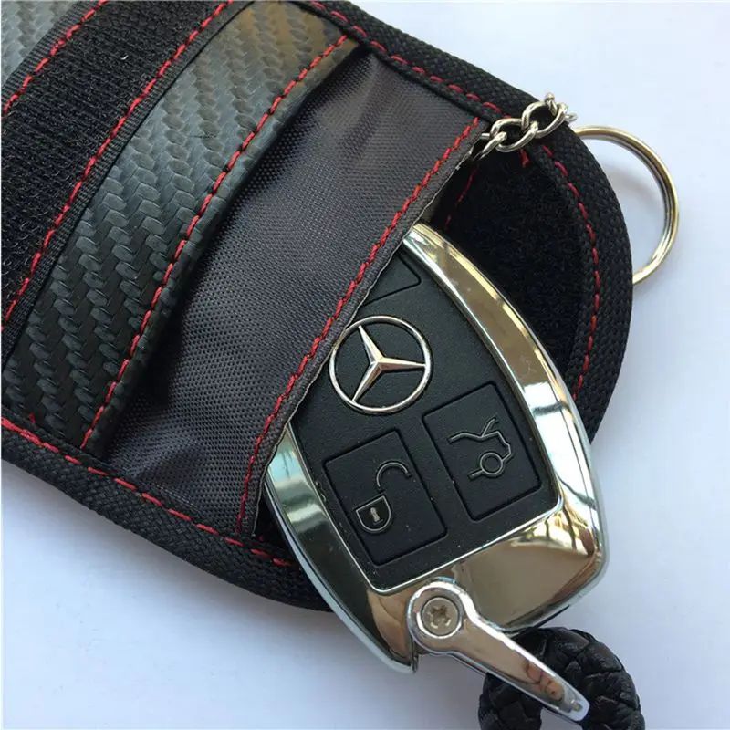 PU Leather Case Pouch For Key Less Entry Wallet UK Car Key Signal Blocker Pouch 