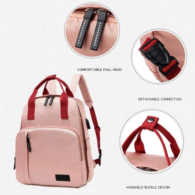 Водонепроницаемый дорожный подгузник рюкзак для мамы большой емкости сумка с двойным плечом модные студенческие сумки с usb-портом для зарядки