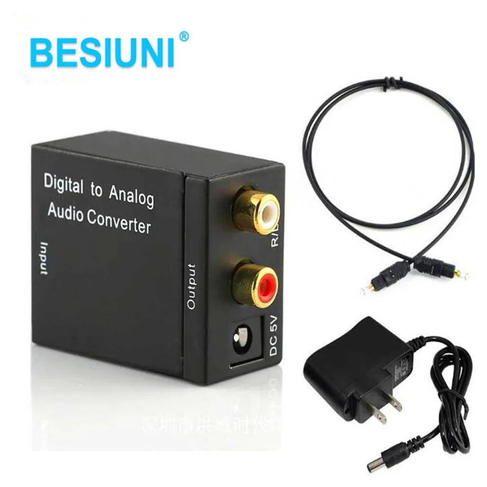 Optical Audio Cable Rca Adapter  Analog Digital Audio Converter - Analog  Digital - Aliexpress