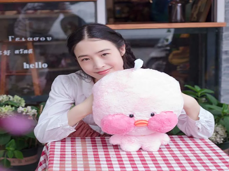 1 шт. милые плюшевые игрушки LaLafanfan кафе утка мультфильм Kawaii Утка Мягкая кукла животные куклы детские игрушки подарок на день рождения грелка для рук