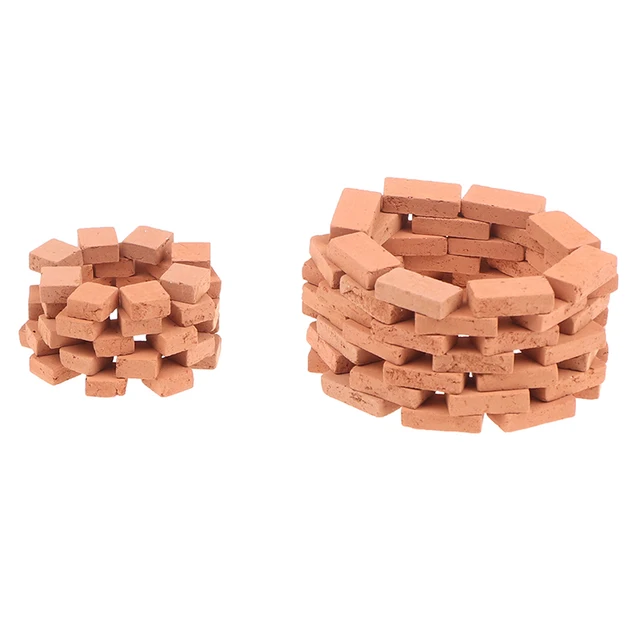 120/50/70PCS Sand Table Simulation Brick DIY Building Scenery Portable Miniature Durable Kids Decorative Toy Landscape Modelling 3