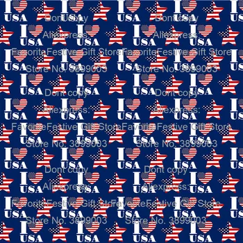

4th of july stars flag print fabric rayon cotton fabric sewing handmade Bed/Sofa Bedding Throws kids t shirts dress clothes
