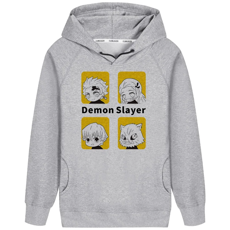 Regular Version D Новинка; модная толстовка с капюшоном; аниме «Demon Slayer: Kimetsu no Yaiba»; пуловер; толстовки с капюшоном; пальто для пар; студенческие топы для подростков; сезон осень-зима - Цвет: Regular Version D