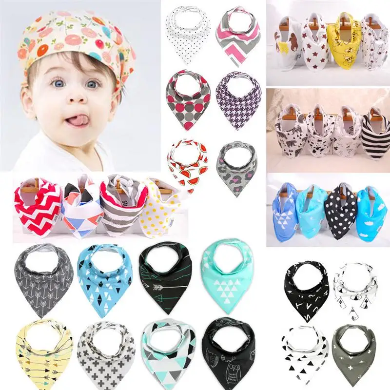

1pcs Baby Boys Girls Kids Bibs Cotton Bandana Drool Bibs Feeding Saliva Towel Triangle Terry Bibs Soft Cute(Random Pattern)