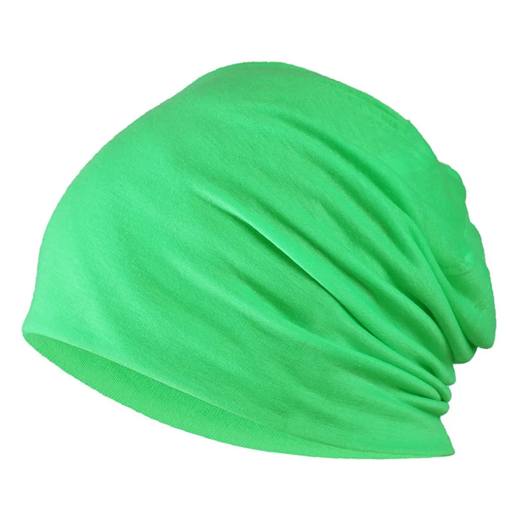 Green Мужская шапка, одноцветная зимняя шапка, индийская эластичная шапка на шнурке, шерстяной вязаный головной шарф, шапка-капот, шапка Gorros Mujer Invierno# D5 - Цвет: Green