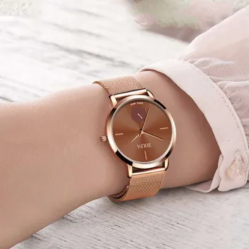 

Luxury Watches Women Quartz Watch Fashion Rose Gold Stainless Steel Ladies Wrist Watch Bracelet Female Clock Relogio Feminino #W