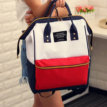 

Japanese Style Preppy Women Square Shape School Backpack Lady Canvas Totes Travel Bag Backpack Female Ladrge Capacity Rucksack