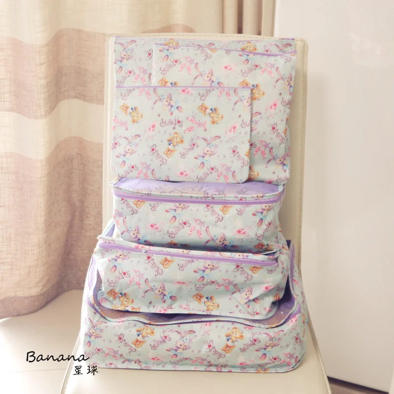 6 шт. мультяшная hello kitty My Melody Cinnamoroll pompomprin маленькая двойная звезда Anpanman косметичка для мытья, сумка для хранения, багажная сумка - Цвет: Stellalou
