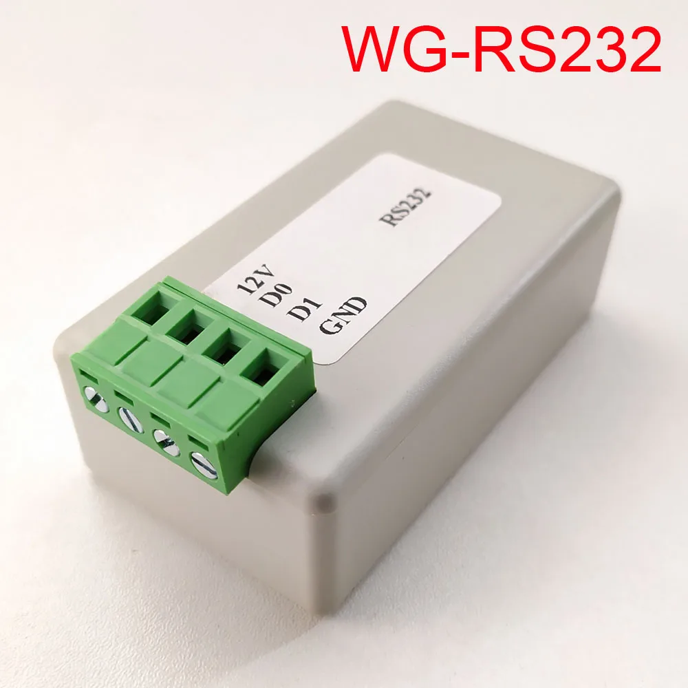 

WG-RS232 Serial Port RS232 to Wiegand WG26/34/232/serial Wiegand/COM port/Bidirectional transmission converting barcode reader