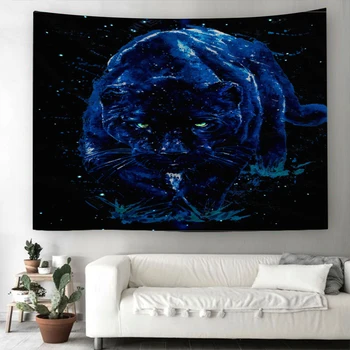 

Leopard Animal Water-color Tapestry Yoga Mat Sleeping Camping Home Decor Gift Wall Hanging Bedroom Drom Room Wall Decor