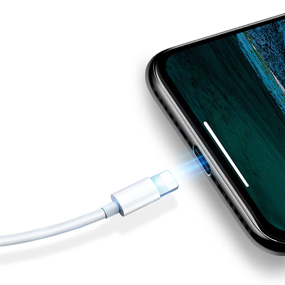 100 упаковка для Foxconn, usb-кабель для замены iPhone X 10, 8, 7, 6, iOS 11,3, зарядное устройство для зарядки, замена для освещения Apple
