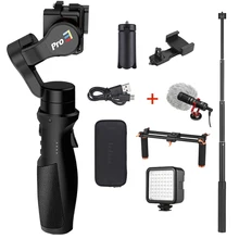 Hohem isconstante pro3 cardan estabilizador 3 eixos handheld para gopro hero 8/7/6/5/4/3 para sony rx0 para câmera de ação sjcam yi