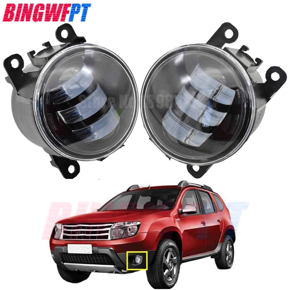 2 шт./пара Противотуманные фары в сборе супер ярсветодиодный ные для Renault DUSTER LATITUDE