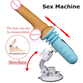 Realistic Dildo Sex Penis Thrusting Automatic Sex Machine for Most Suction Cup Dildo for Women Masturbator Telescopic Sex Gun 2