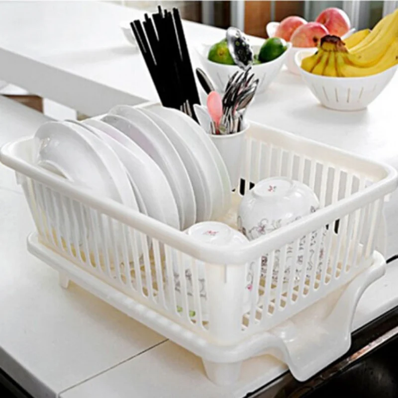 

Cutlery Holder Kitchen Multifunctional Wrought Iron Chopsticks Rack Drain Storage Basket