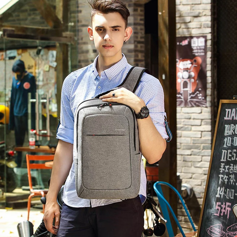 Мужской рюкзак Tigernu брендовый для ноутбука 15 6 дюймов Mochila мужчин комбинированный