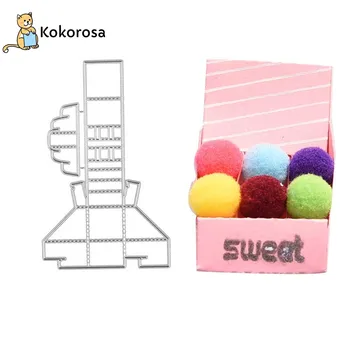 

Kokorosa Box Metal Cutting Dies Christmas Box Stencil for DIY Dies Scrapbooking Album Paper Card Decorative Craft New 2020