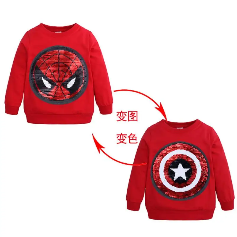 Pictured Новые толстовки с капюшоном для мальчиков Мстители, супергерои Marvel, Капитан Америка, Человек-паук, Бэтмен, толстовка для мальчиков, детская куртка с рисунком От 1 до 6 лет - Цвет: Pictured