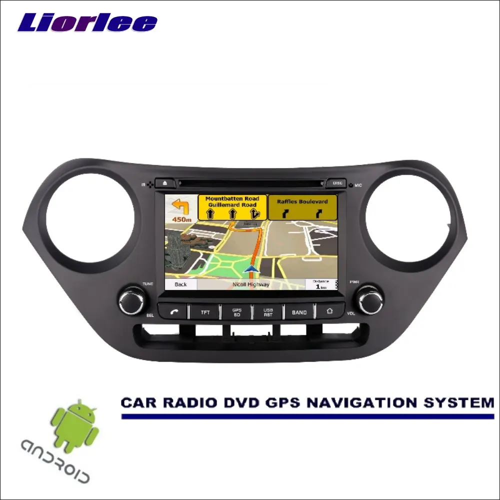 Liorlee For Hyundai Grand i10 2013-2016 Right Hand Drive Android Car Multimedia Navigation CD DVD GPS Player Radio Stereo HD | Автомобили