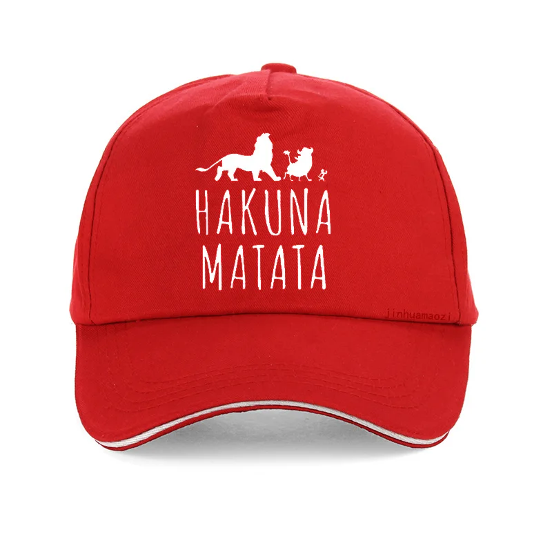 Модные Бейсбольные кепки с буквенным принтом Hakuna Matata из хлопка Pumba Мужские Женские шапки летняя шляпа от солнца уличная Бейсболка унисекс